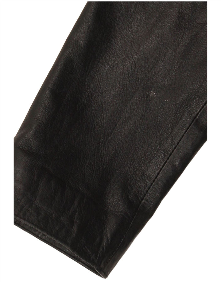 Giacca in pelle da donna CCDK EU 40 media pelle di agnello nera