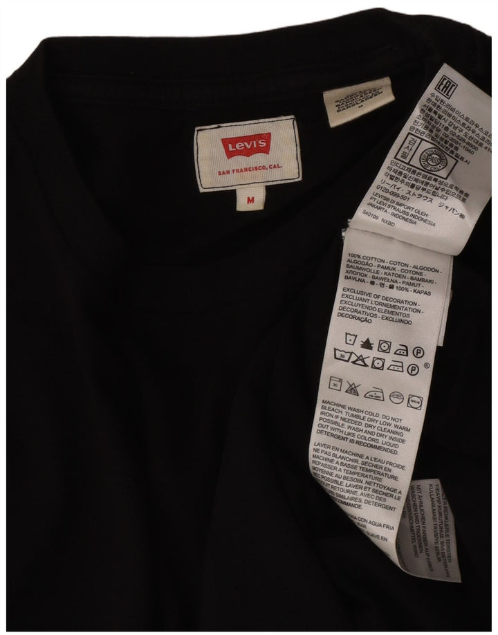 T-shirt da uomo Levi's Top in cotone nero medio