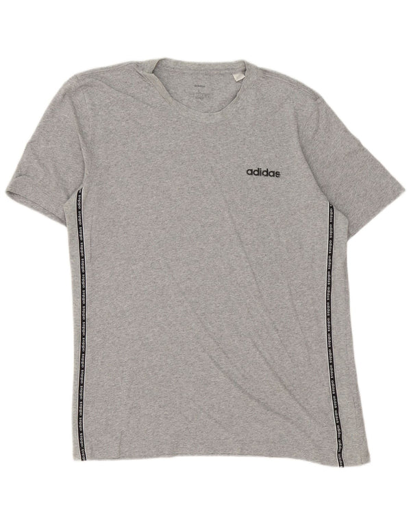 T-shirt grafica da uomo Champion Top grande in cotone grigio