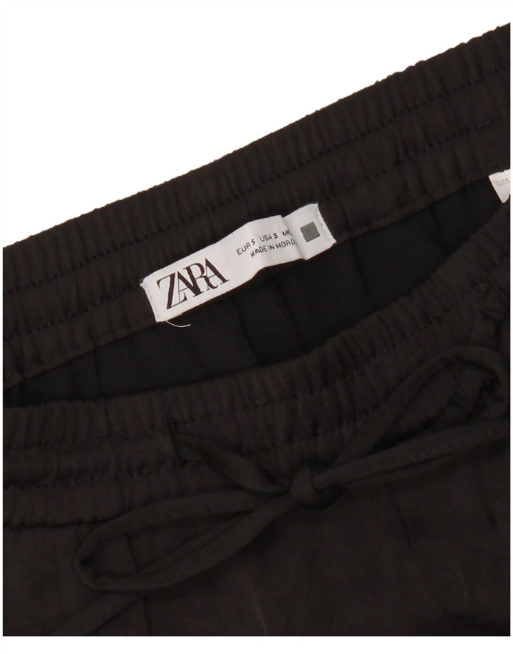 Pantaloni cargo dritti da donna Zara piccoli W27 L31 neri