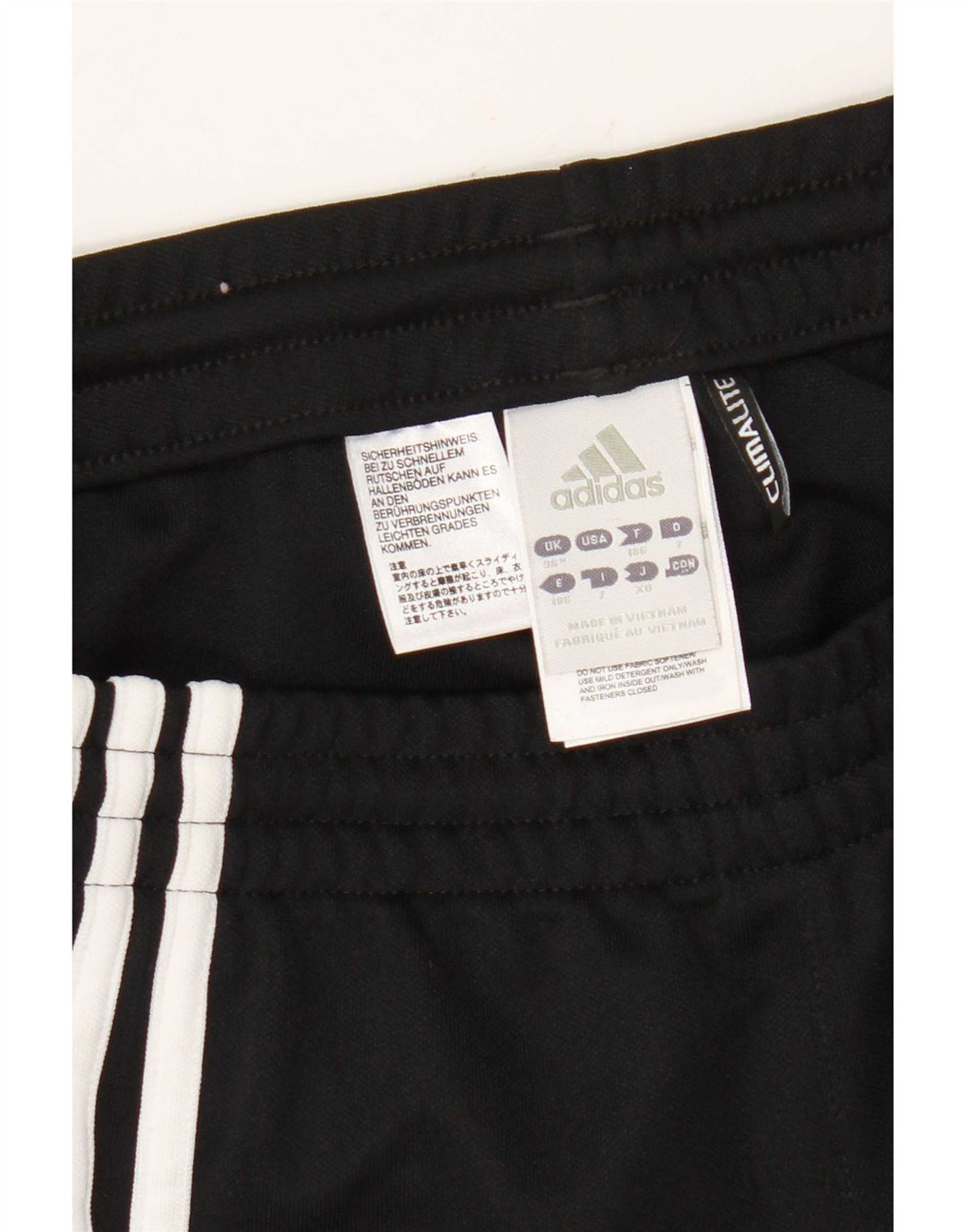 Pantaloni da tuta da uomo Adidas Large neri in poliestere