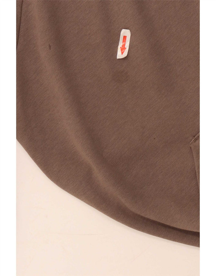 Felpa con cappuccio da uomo Nike Small in cotone marrone