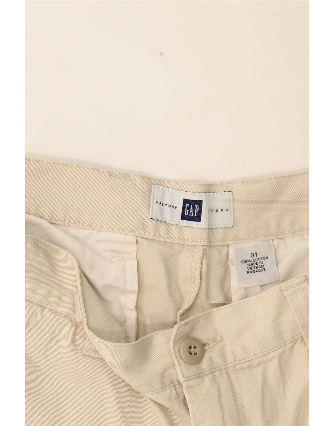Pantaloncini chino da uomo Gap W31 cotone beige medio