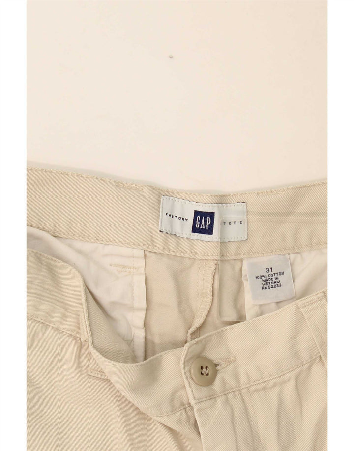 Pantaloncini chino da uomo Gap W31 cotone beige medio