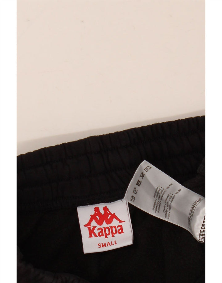 Pantaloni da tuta da uomo Kappa Joggers piccoli in cotone nero