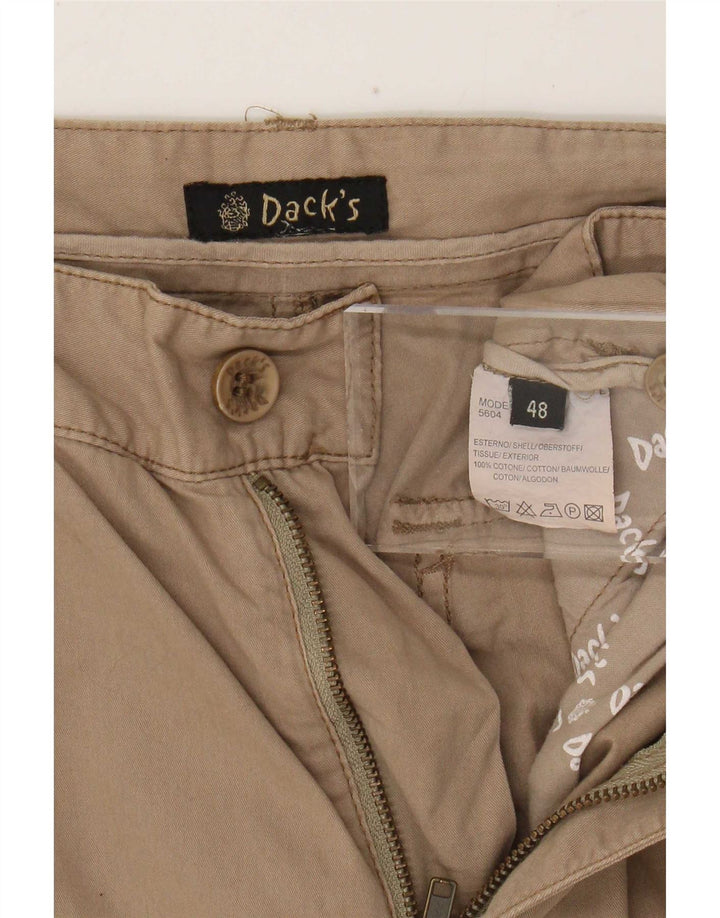 Pantaloncini cargo da uomo Dack's IT 48 medi W30 in cotone beige
