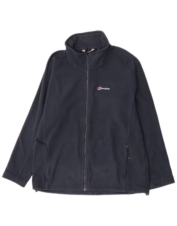 Giacca in pile da uomo Berghaus UK 42 XL poliestere blu navy