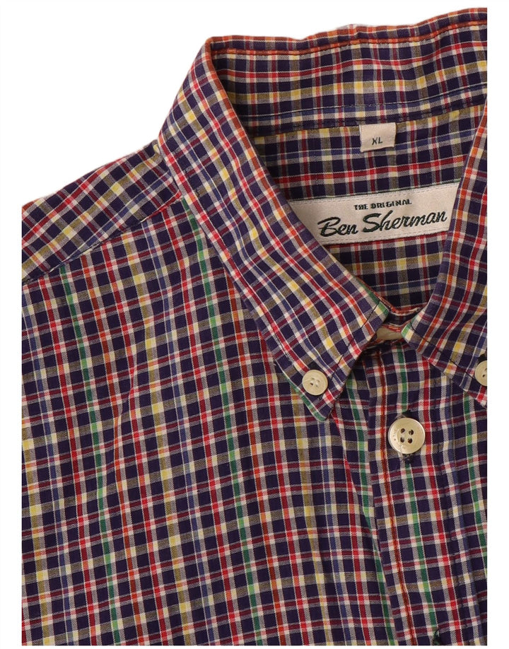 Camicia da uomo BEN SHERMAN XL a quadri multicolore
