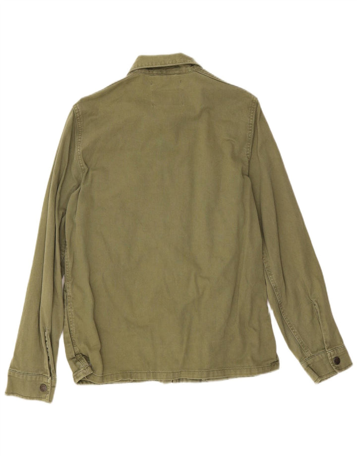 Giubbotto bomber da uomo Zara UK 38 cotone verde medio