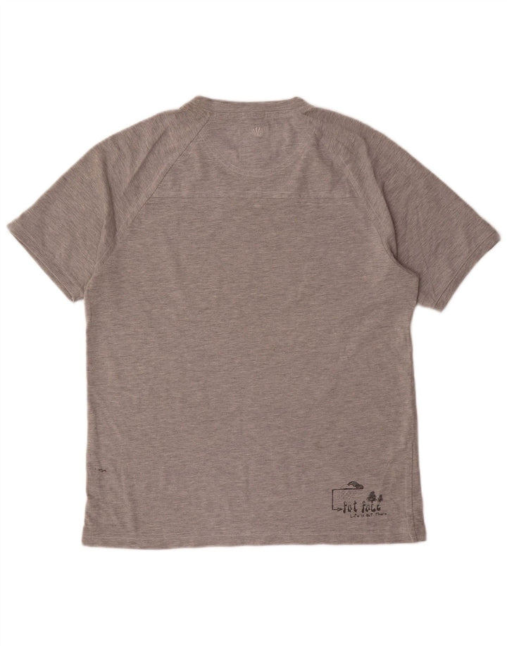 T-shirt grafica da uomo Fat Face Top piccola grigia
