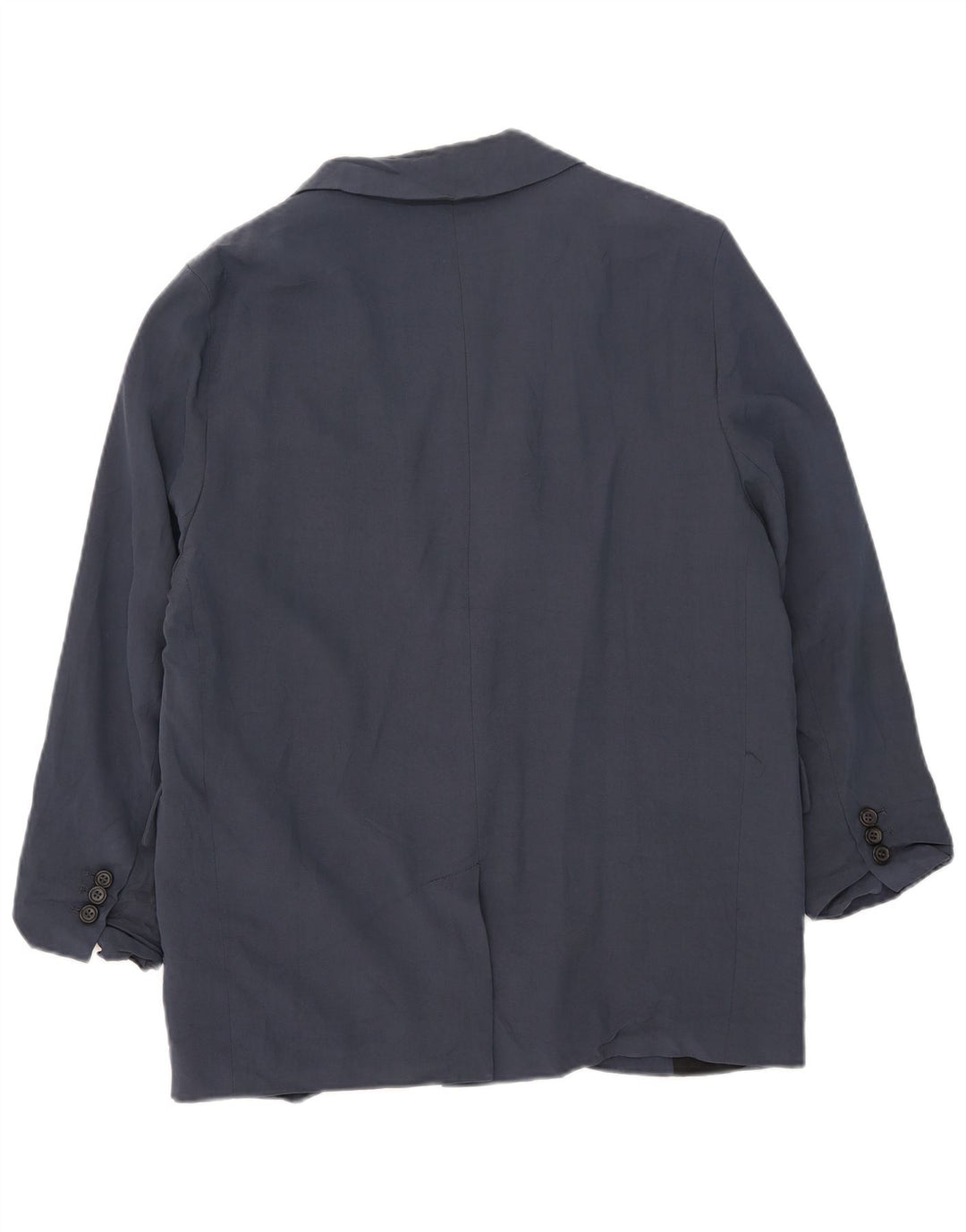 Giacca blazer oversize a 1 bottone da donna Zara UK 10 piccola in viscosa blu navy