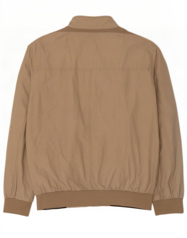 Geox Uomo Logan Bomber Giubbotto UK 44 2XL Beige Poliammide