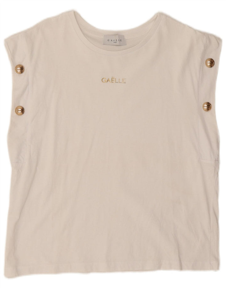 Canotta da donna Gaelle UK 12 Medium White