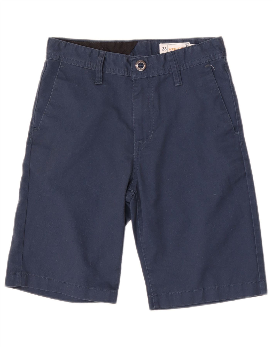 Pantaloncini chino da ragazzo Volcom 11-12 anni W26 poliestere blu navy