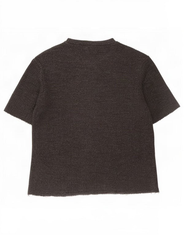 T-shirt oversize da donna Zara UK 10 piccola grigia