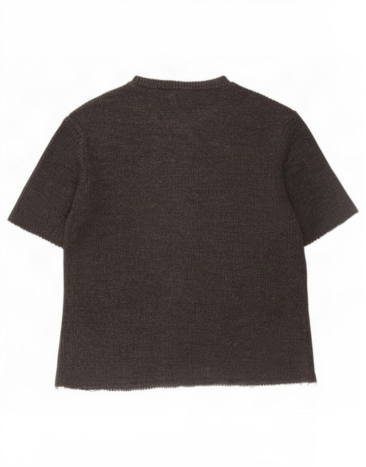 T-shirt oversize da donna Zara UK 10 piccola grigia