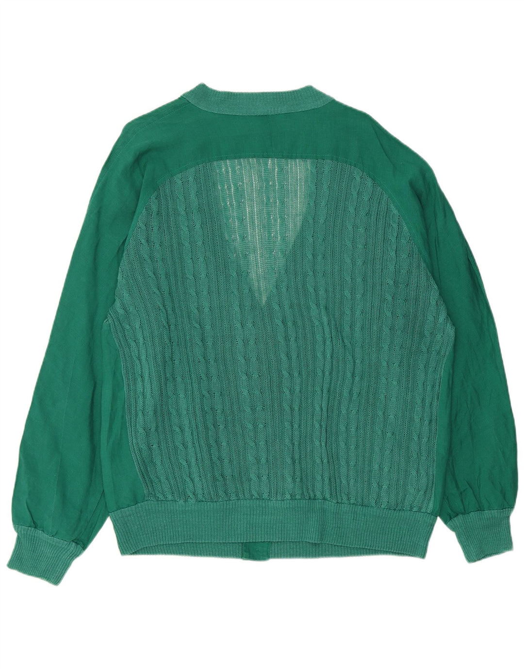 Maglione cardigan da uomo vintage IT 44 XL Verde