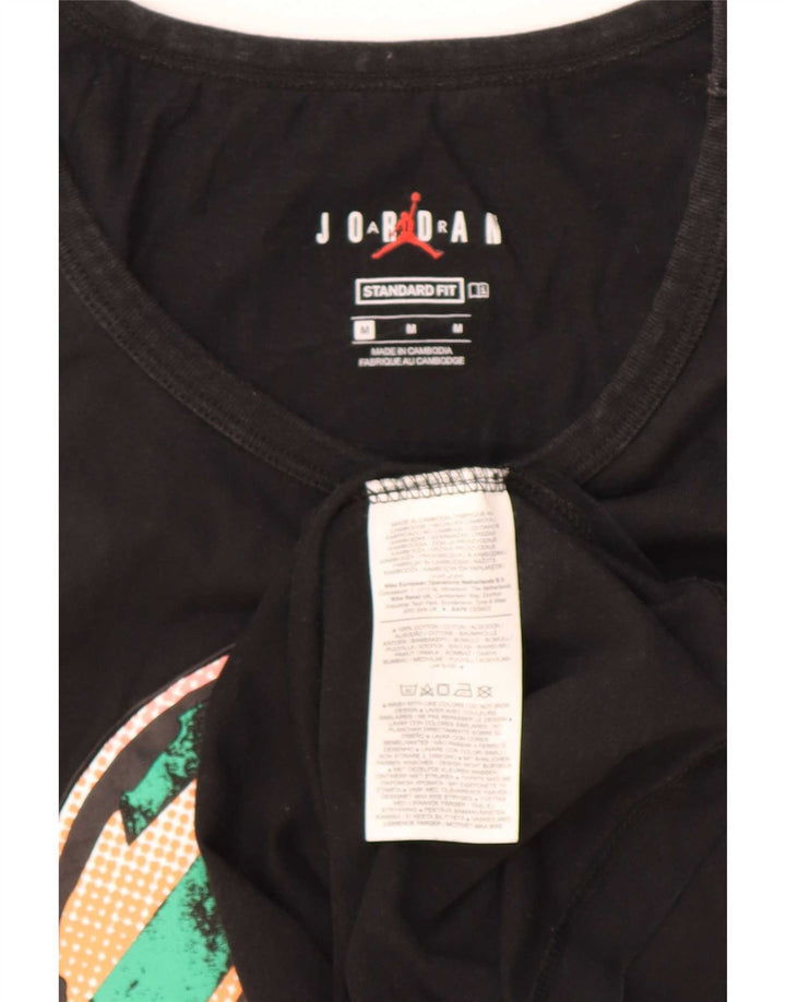 Gilet grafico da uomo con vestibilità standard Jordan, cotone nero medio