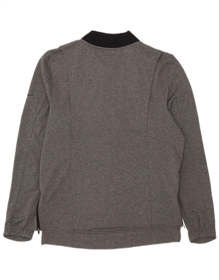 Giacca da tuta Nike Dri Fit da uomo, grande, in poliestere grigio