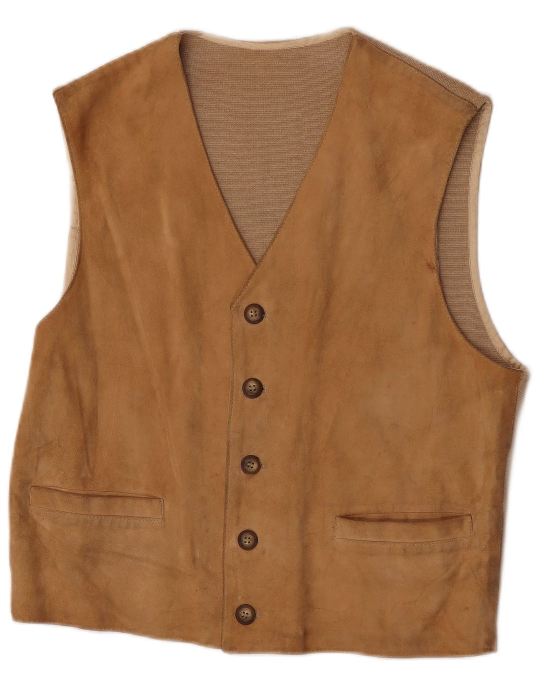 Gilet Uomo Scamosciato Harry&Moore IT 52 Large Pelle Beige