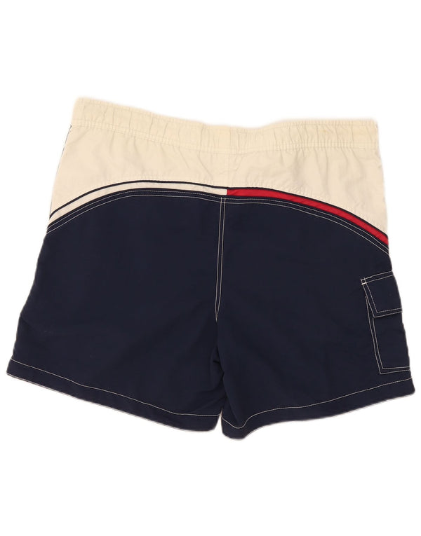 Pantaloncini da bagno cargo da uomo Tommy Hilfiger Medium blu navy color block