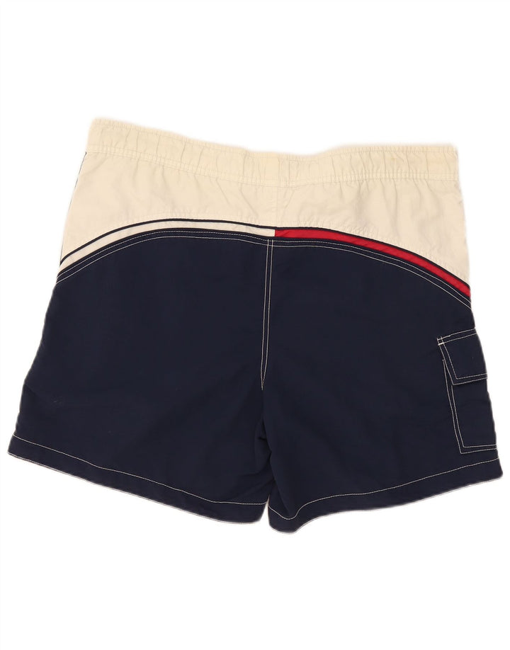 Pantaloncini da bagno cargo da uomo Tommy Hilfiger Medium blu navy color block