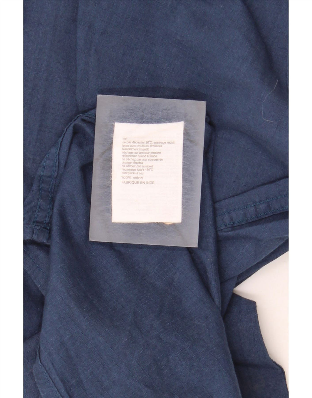 Camicia a maniche corte da uomo Mountain Warehouse Large in cotone blu navy