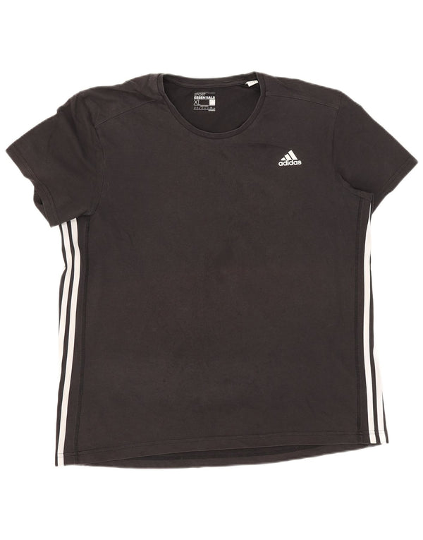 T-shirt Adidas Climalite da uomo Top XL in cotone nero