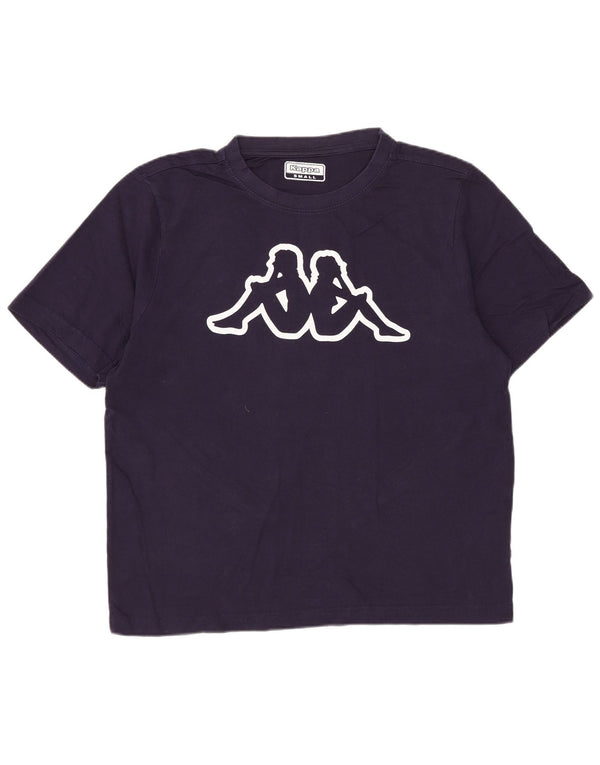T-shirt grafica da uomo Kappa Top Small in cotone viola