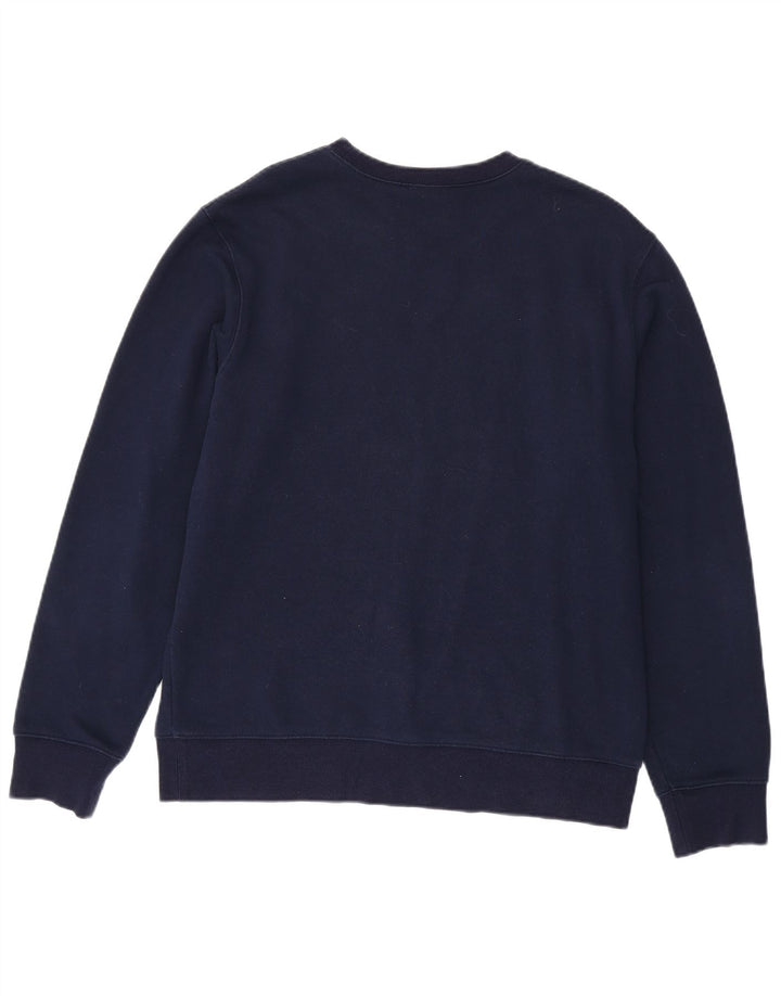 Felpa da uomo New Balance, maglione medio, blu navy