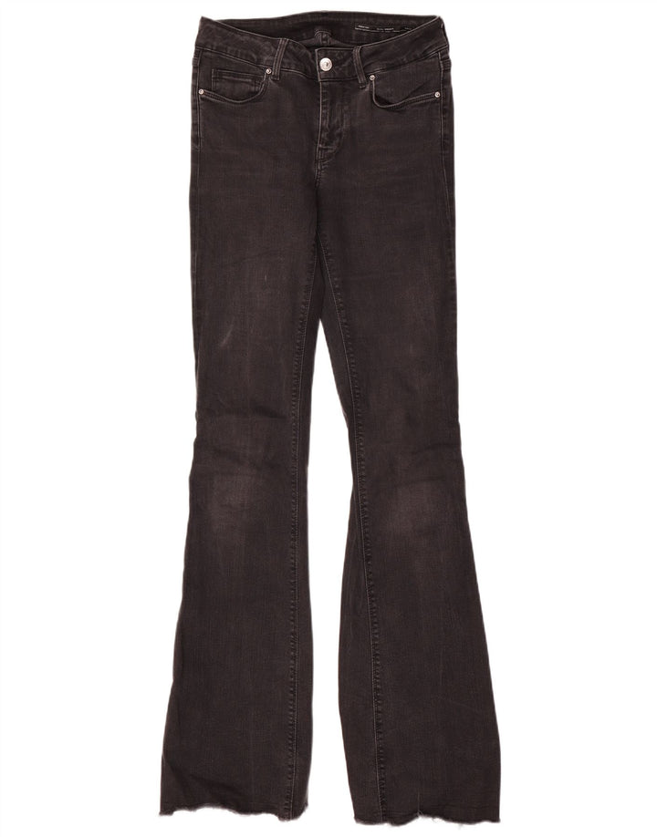 Jeans slim svasati da donna Zara a vita media EU 38 piccoli W28 L34 neri