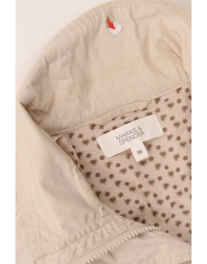 Giacca multiuso da donna Marks & Spencer UK 10 piccola in cotone beige