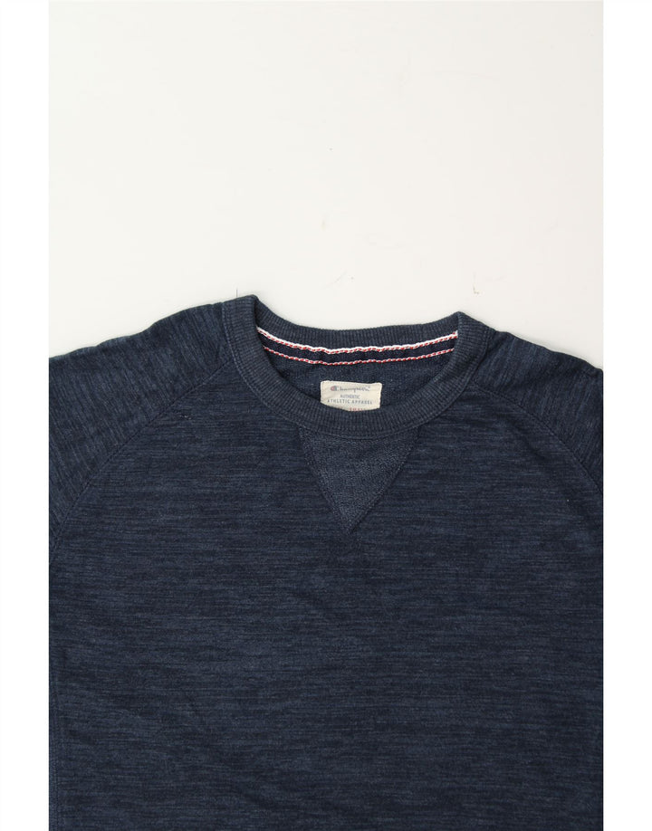 CHAMPION Mens Sweatshirt Jumper Small Navy Blue Cotton Vintage Champion and Second-Hand Champion from Messina Hembry 