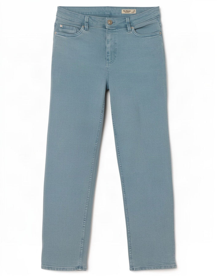 Jeans dritti da donna Marks & Spencer UK 12 medio W30 L27 Turchese