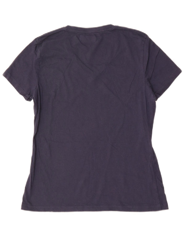 T-shirt grafica da donna Kappa Top UK 18 XL blu navy cotone