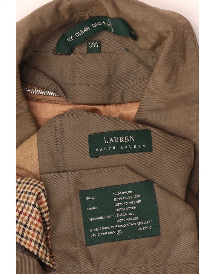 Cappotto da uomo Ralph Lauren UK 38 nylon kaki medio