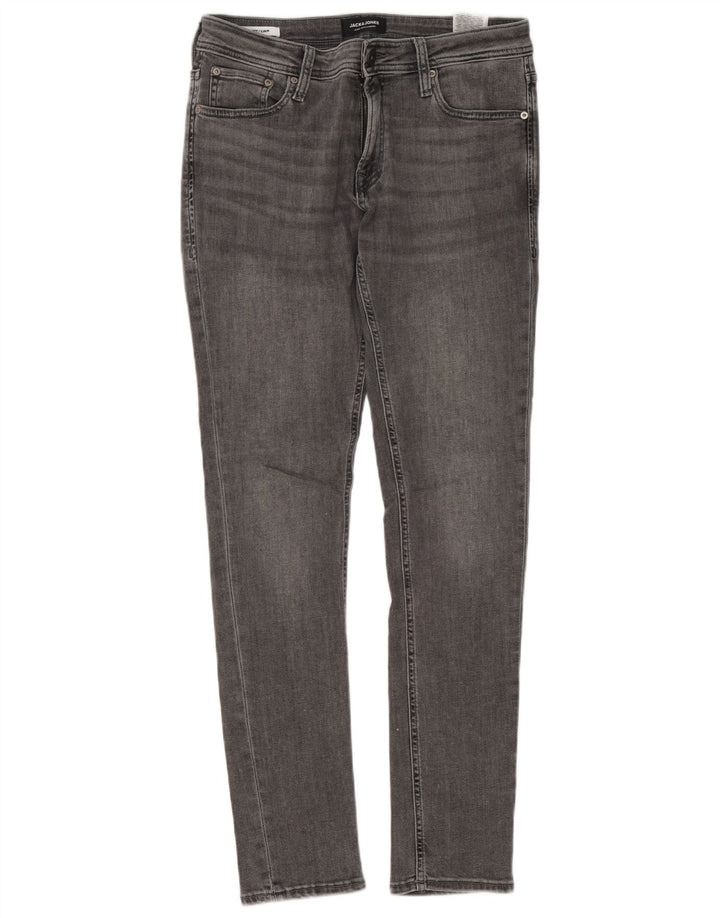 Jeans skinny Liam da uomo Jack & Jones W32 L32 cotone grigio