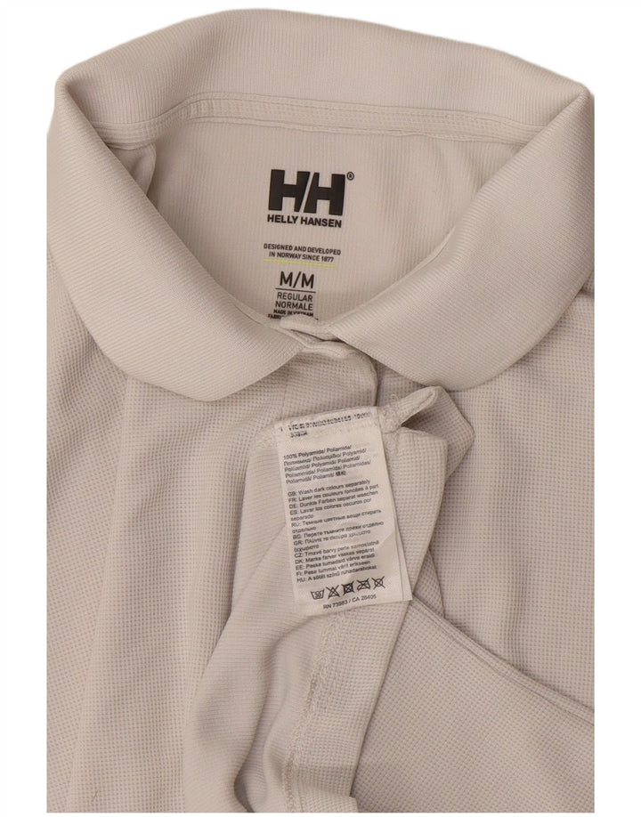 Polo regolare da donna Helly Hansen UK 14 Medium White Poliammide