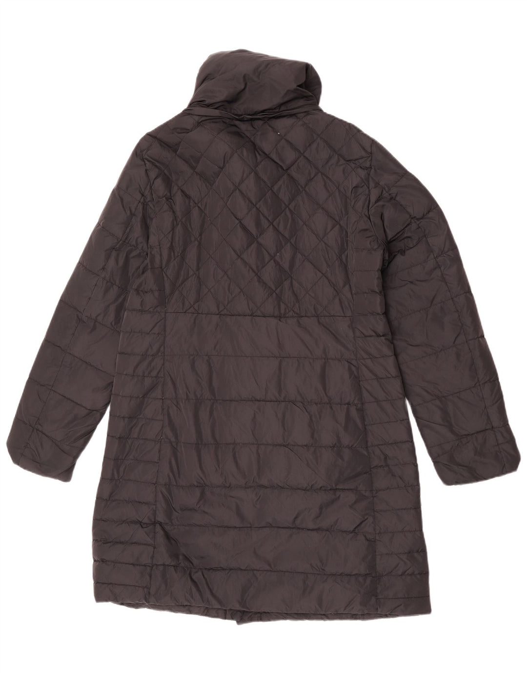 Cappotto imbottito sportivo da donna Marella UK 14 grande nero in poliammide