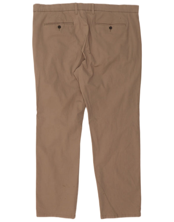 Pantaloni chino vestibilità regolare da uomo Marks & Spencer W40 L31 cotone beige