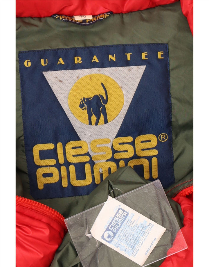CIESSE PIUMINI Giubbotto Imbottito Uomo con Cappuccio IT 46 Small Rosso Poliammide