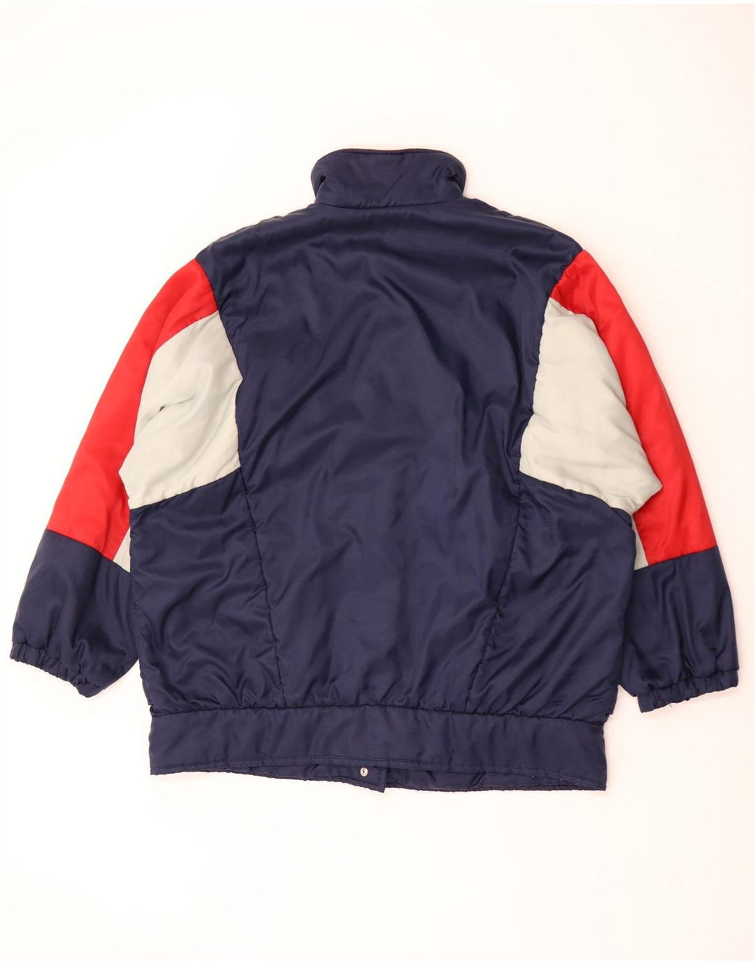 Giacca da ginnastica vintage da uomo 2XL color block blu navy