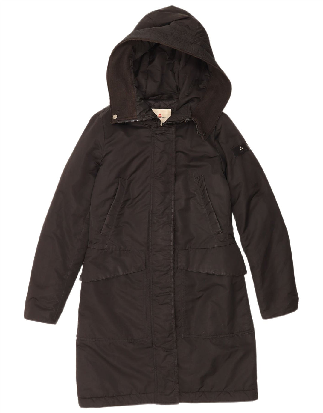 Cappotto imbottito con cappuccio da donna PEUTEREY IT 42 medio poliestere nero