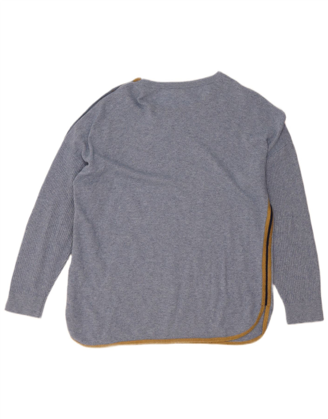 Maglione maglione con scollo a barca da donna White Stuff UK 14 Grande viscosa blu