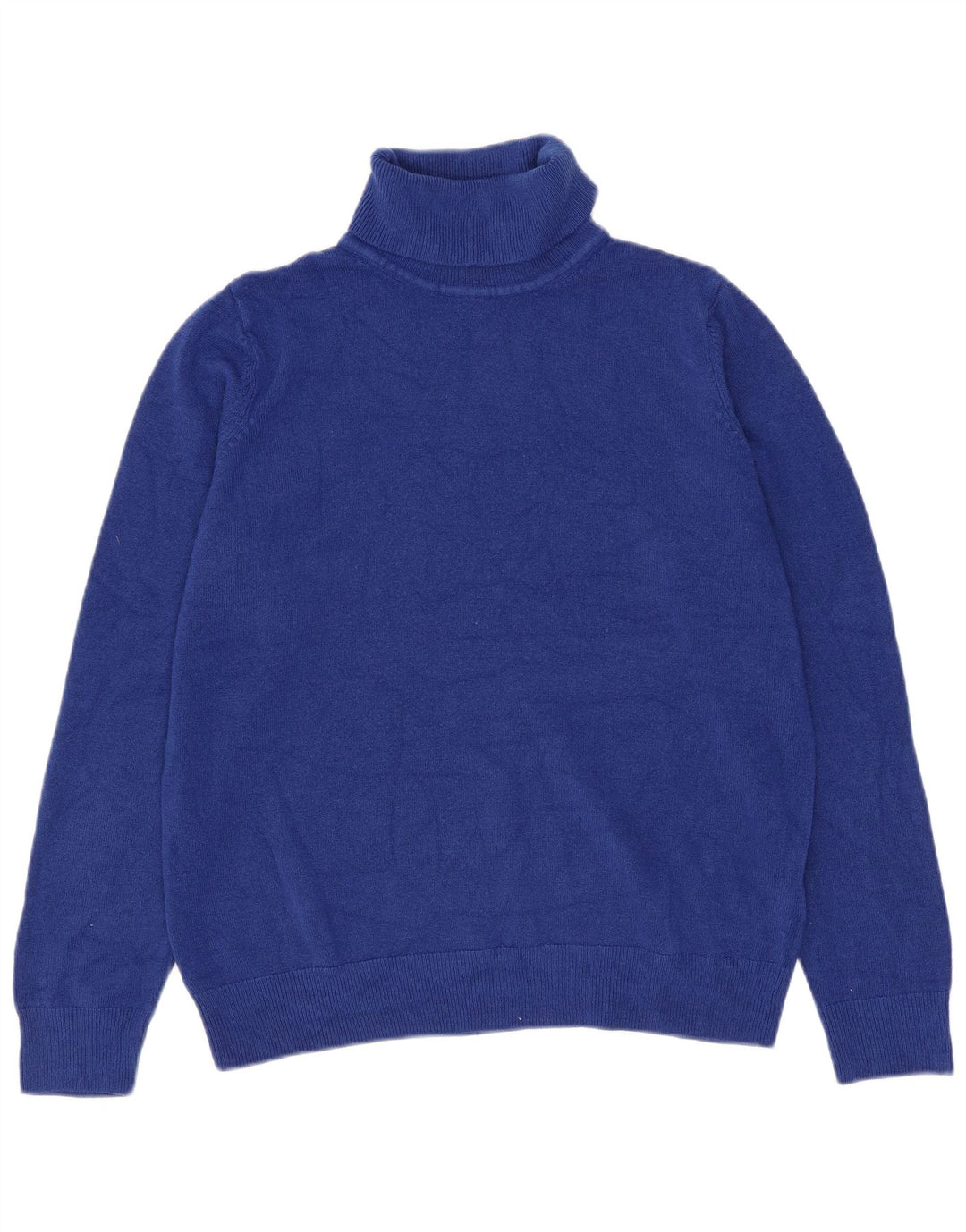 Maglione maglione a collo alto da donna Marks & Spencer UK 12 Acrilico blu medio