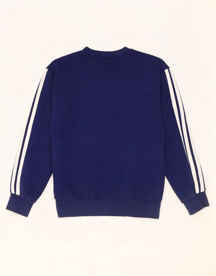 Felpa da uomo Adidas maglione medio blu navy in cotone