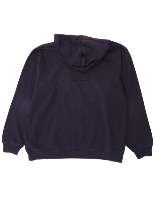 Canterbury Mens Graphic Hoodie Jumper Large Navy Blue Cotton