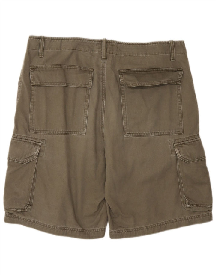 Pantaloncini cargo da uomo Jack & Jones grandi W34 cotone kaki