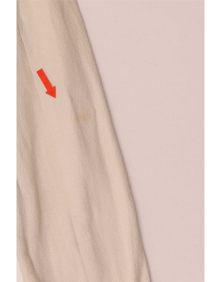 Giacca blazer corta da donna a 1 bottone Valentino IT 44 cotone bianco sporco medio