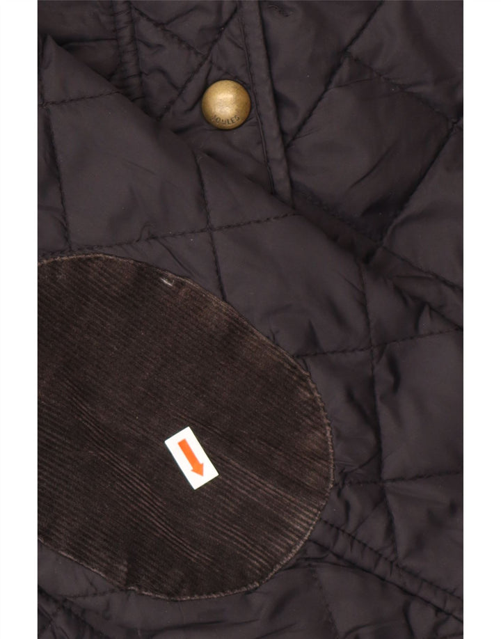 Giacca trapuntata da donna JOULES UK 12 media nera in poliammide